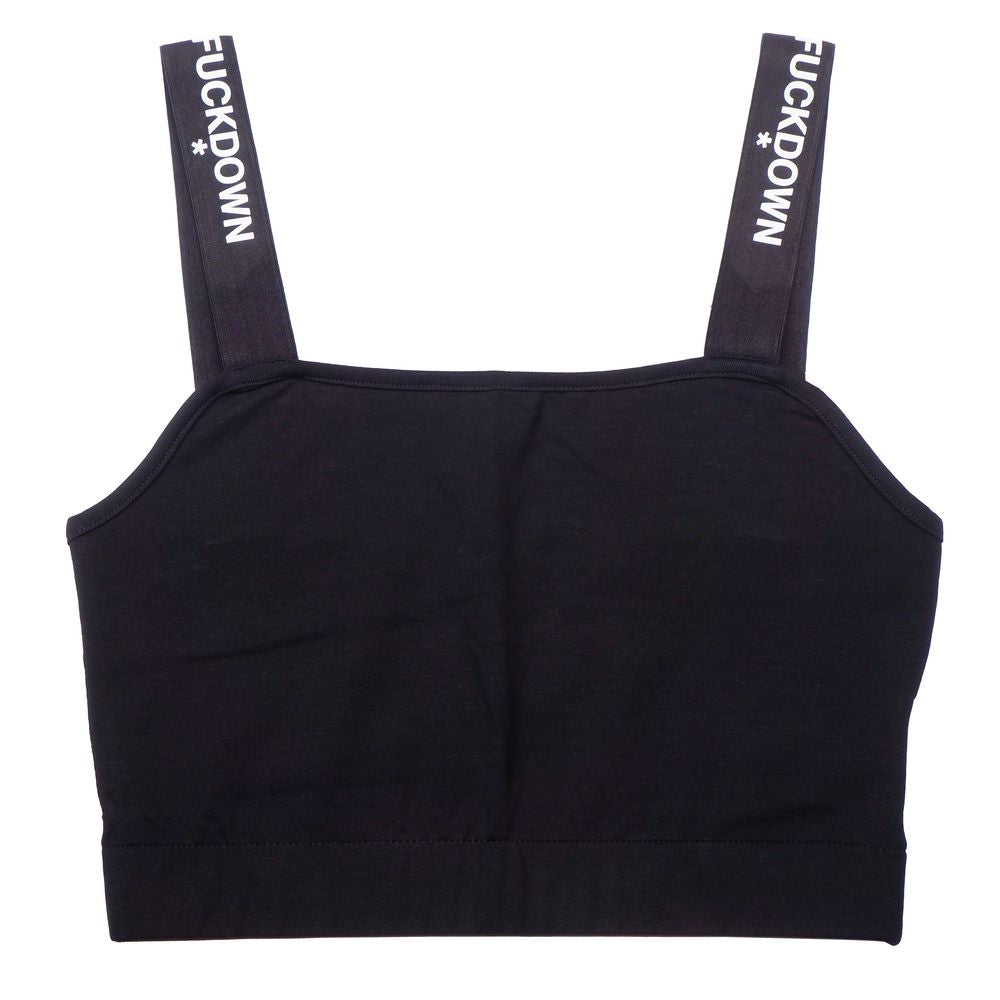 Black Cotton Tops & T-Shirt
