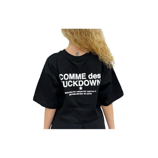 Black Cotton Tops & T-Shirt