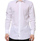 White Cotton GOLD Dress Formal Shirt