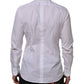 White Bib Cotton Poplin GOLD Formal Shirt