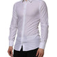 White Cotton GOLD Long Sleeves Formal Shirt