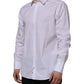 White Cotton GOLD Long Sleeves Formal Shirt