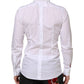 White Cotton GOLD Bib Poplin Formal Shirt