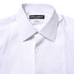 White Bib Cotton Poplin GOLD Formal Shirt
