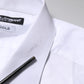 White Bib Cotton Poplin GOLD Formal Shirt