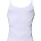White Sleeveless Round Neck Men Tank T-shirt