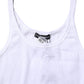 White Sleeveless Round Neck Men Tank T-shirt