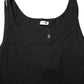 Black Cotton Sleeveless Underwear Tank T-shirt