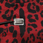 Red Cotton Leopard Short Sleeves T-shirt