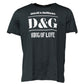 Black Cotton Printed Short Sleeves T-shirt