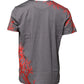 Gray Cotton Coral Print Logo Plaque T-shirt