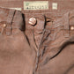 Brown Cotton Slim Fit Denim Low Waist Jeans