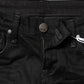 Black Cotton Slim Fit Denim Low Waist Denim Jeans