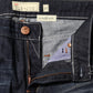 Blue Washed Cotton Mid Waist Flared Denim Jeans