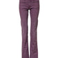 Brown High Waisted Flared Cut Pants