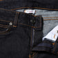 Dark Blue Cotton Mid Waisted Skinny Denim Jeans