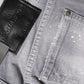 Gray Washed Mid Waist Tapered Denim Jeans