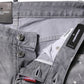 Gray Washed Mid Waist Tapered Jeans