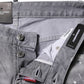 Gray Washed Mid Waist Tapered Jeans