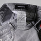 Gray Washed Mid Waist Tapered Jeans
