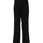 Black Straight Fit High Waist Pants