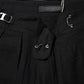 Black Straight Fit High Waist Pants