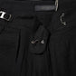 Black Straight Fit High Waist Pants