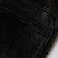 Black Cotton Stretch Silver Lurex Thread Pants