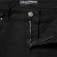 Black Cotton Stretch Slim Fit Denim Jeans