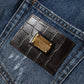 Blue Cotton Tattered Denim Bermuda Shorts
