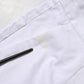 White Cotton Stretch Mid Waist Jeans