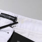 White Cotton Stretch Mid Waist Jeans