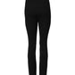 Black Wool Leggings Stretch Pants