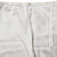 Ivory Silk Tapered High Waist Pants