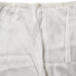 Ivory Silk Tapered High Waist Pants
