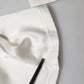 Ivory Silk Tapered High Waist Pants