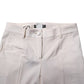 White Wool Tapered High Waist Pants