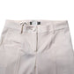 White Wool Tapered High Waist Pants