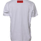 White Printed Cotton Short Sleeves T-shirt