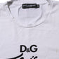White Printed Cotton Short Sleeves T-shirt