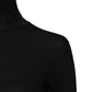 Black Cashmere Turtleneck Knitted Blouse Top
