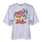White Cotton Graphic Print Crew Neck T-shirt