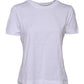 White Cotton Round Neck Short Sleeves T-shirt