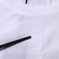 White Cotton Round Neck Short Sleeves T-shirt