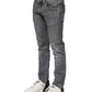 Gray Cotton Skinny Men Denim Trouser Jeans