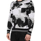 Multicolor Silk Camouflage Pullover Sweater