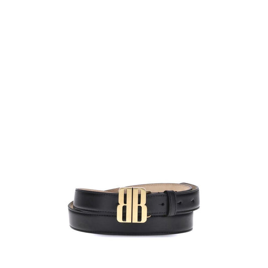Leather Belt with logoed buckle