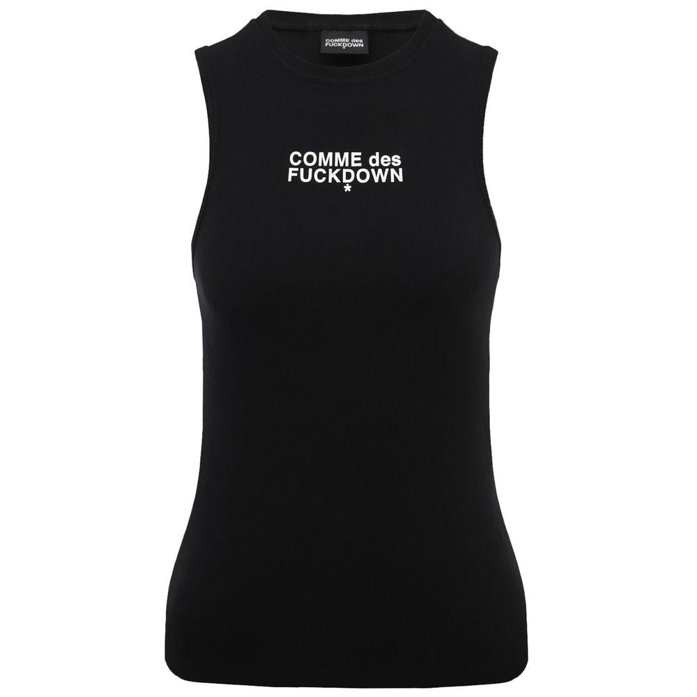 Black Cotton Tops & T-Shirt