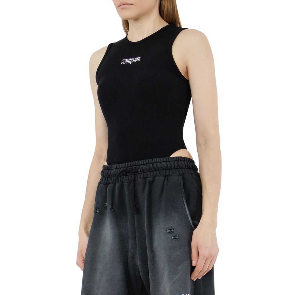 Black Cotton Tops & T-Shirt