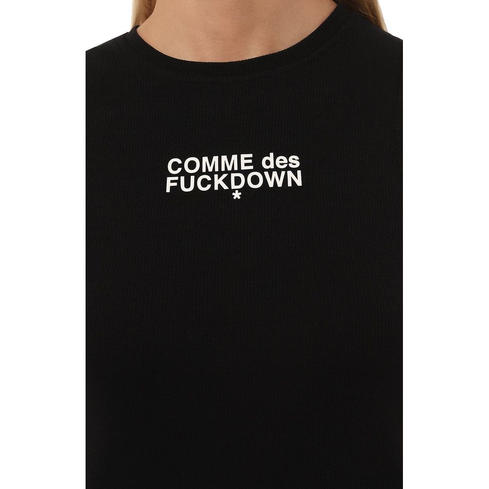 Black Cotton Tops & T-Shirt